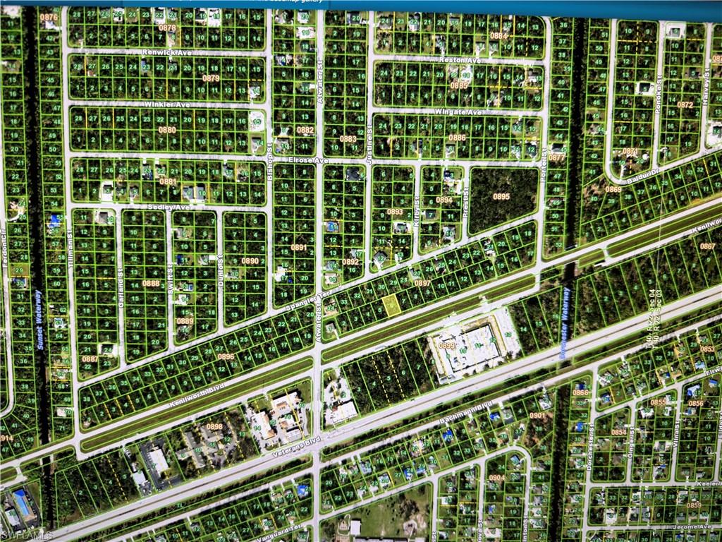 Aerial overview of property's location