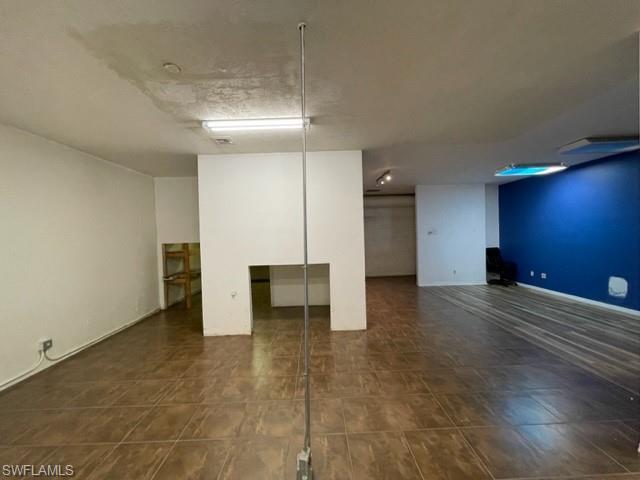 View of finished basement