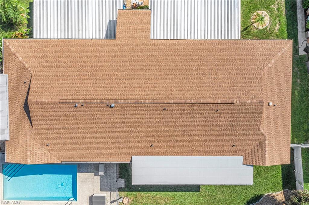 View from above of property