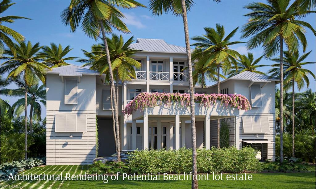 ARCHITECTURAL RENDERING OF A POTENTIAL BEACHFRONT ESTATE.