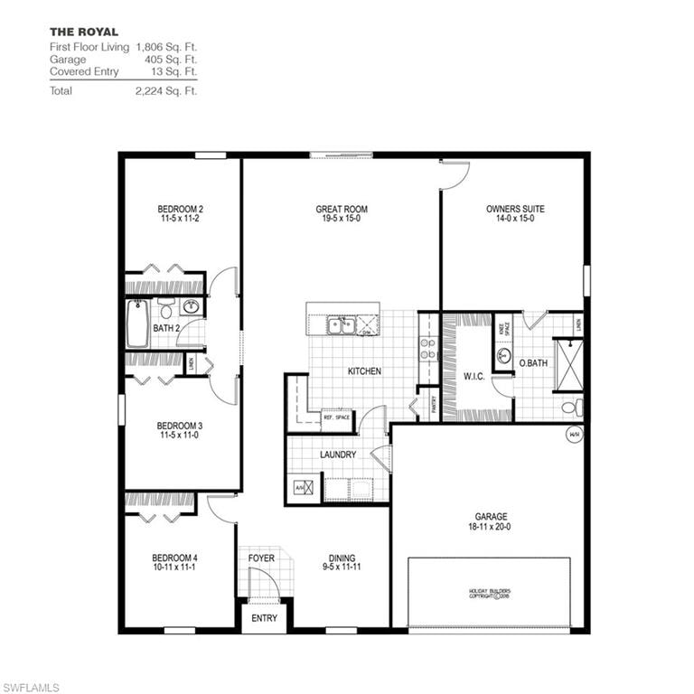 Kitchen with light countertops, stainless steel appliances, a kitchen island with sink, light carpet, and recessed lighting