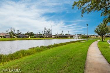 Water view with nearby suburban area
