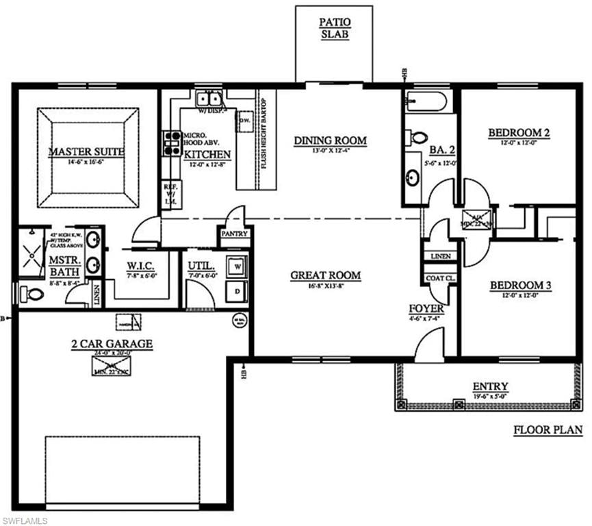 View of room layout
