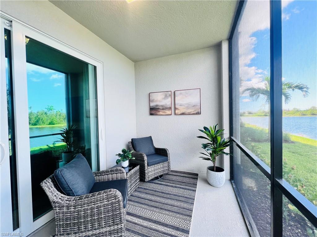 West facing Screened-in lanai facing