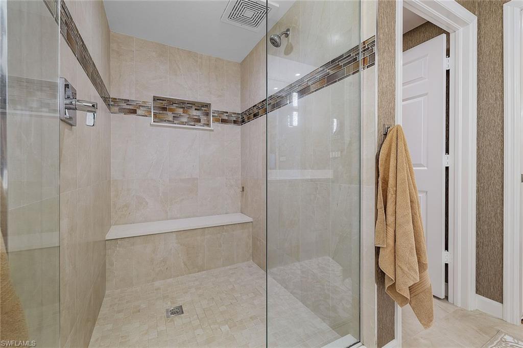 Full bathroom with a stall shower