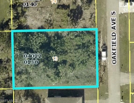 Aerial map of property and surrounding area