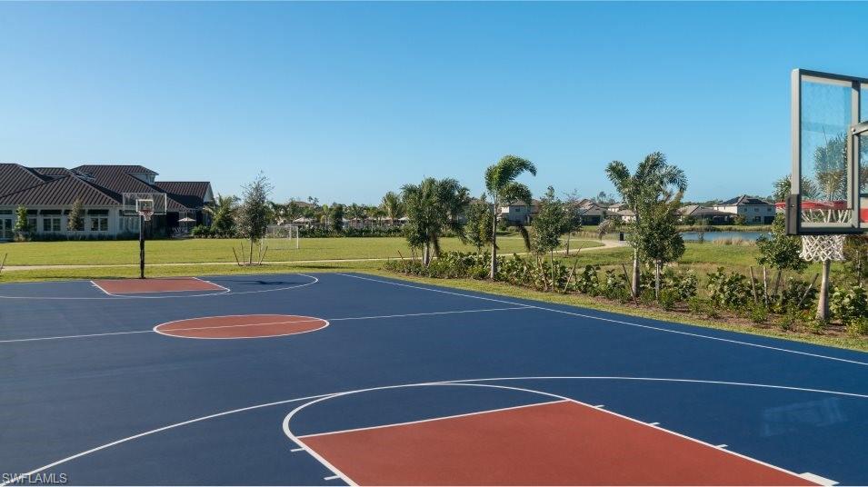 Community basketball court