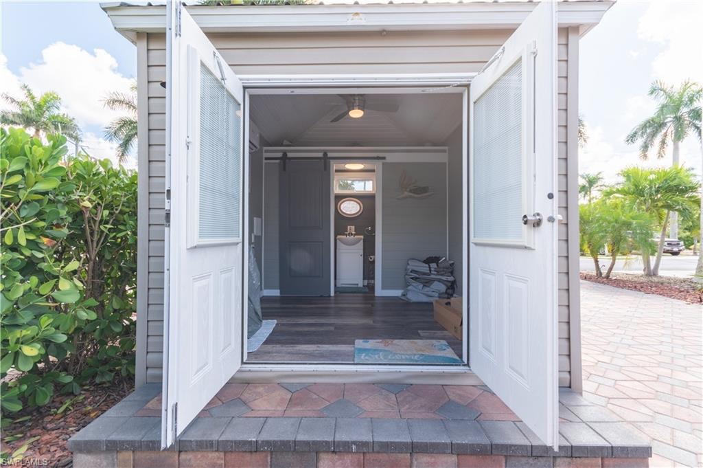 View of exterior entry