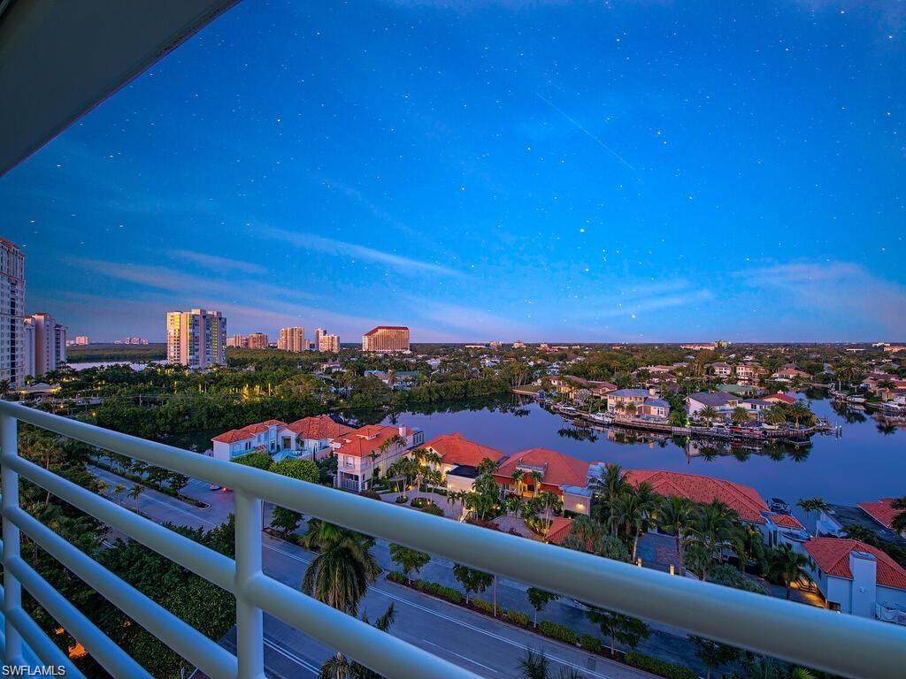 Balcony with a city view