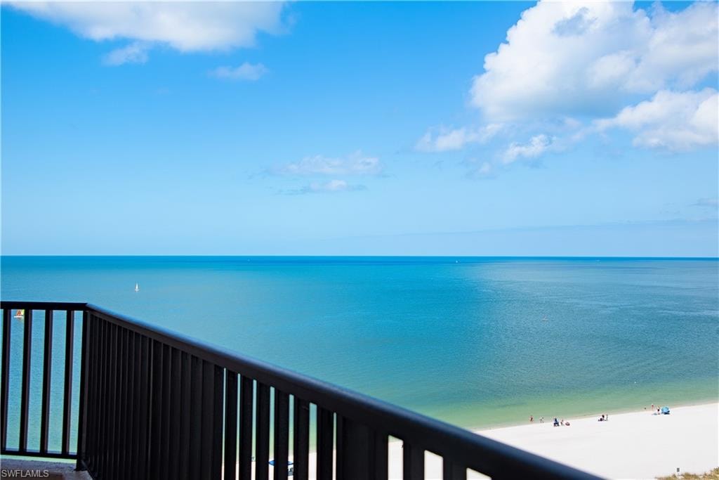 Endless water views of Marco Island's sugar  white sandy beach and Gulf of Mexico.