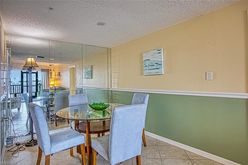 Tiled dining area