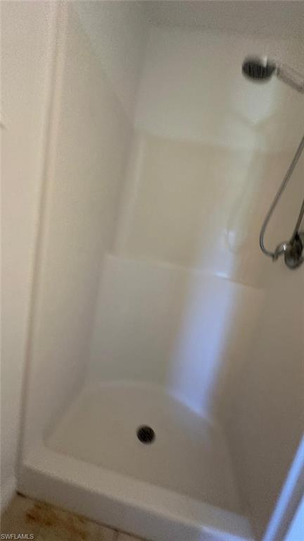 Bathroom with a shower stall