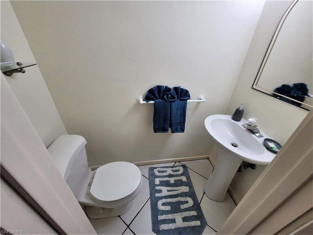 Bathroom featuring tile patterned flooring