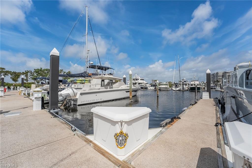 Dock featuring a water view