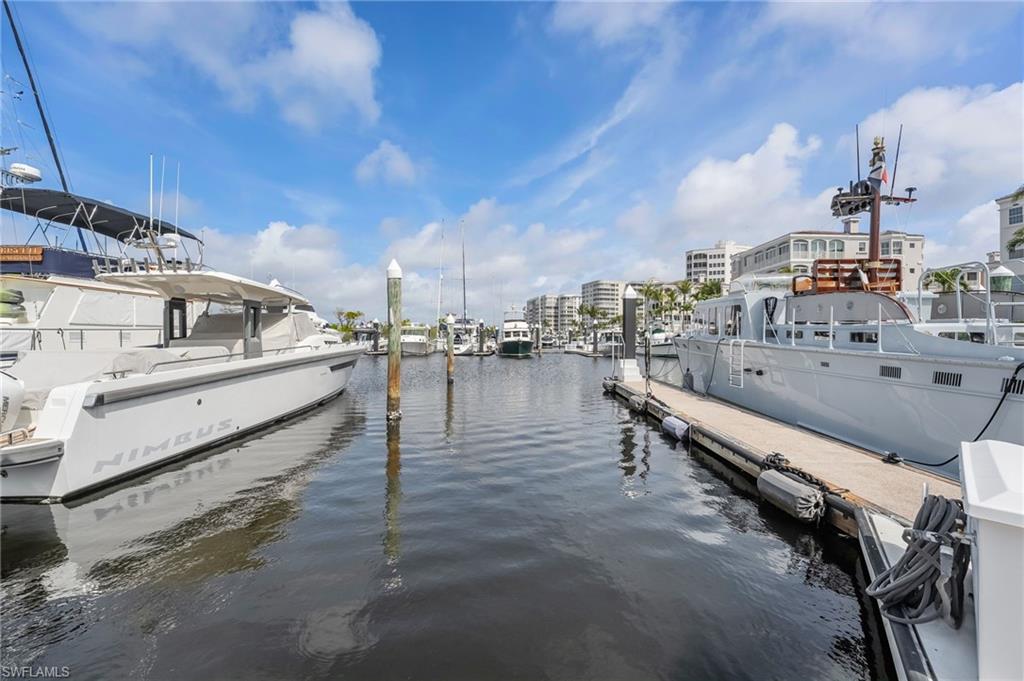 Dock featuring a water view