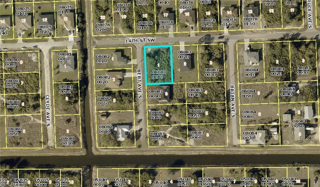 Aerial view of property's location