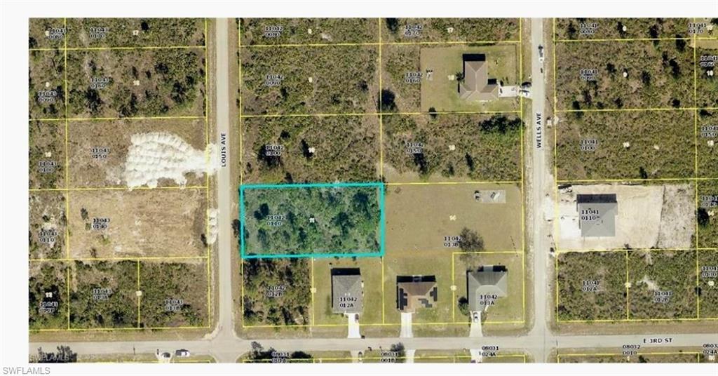 Aerial view of property's location