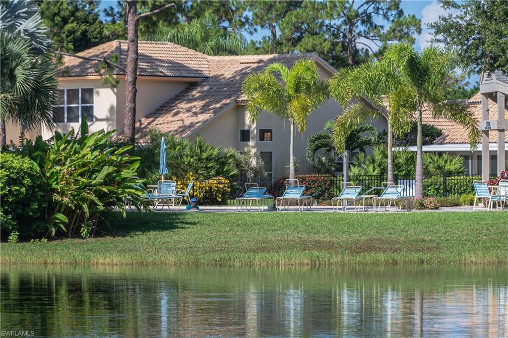 Lounge luxuriously lakeside at the community pool.