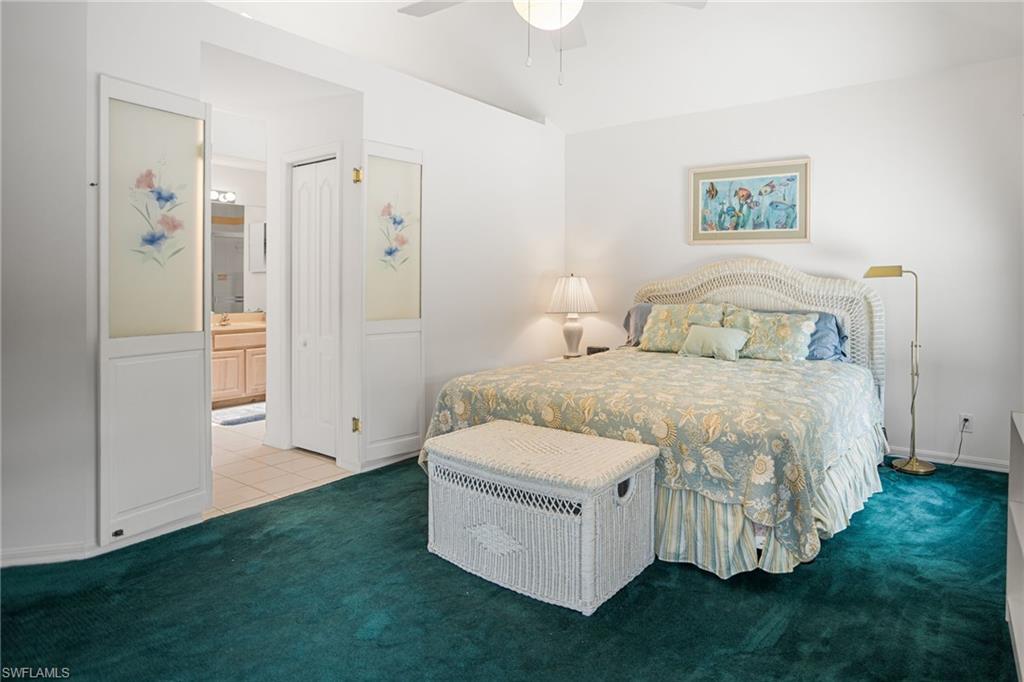 Can there really be two "primary" bedrooms? Yes! The second-floor primary suite has room for a king bedroom set plus sitting area, and plus south-exposure windows and vaulted ceiling for great light.