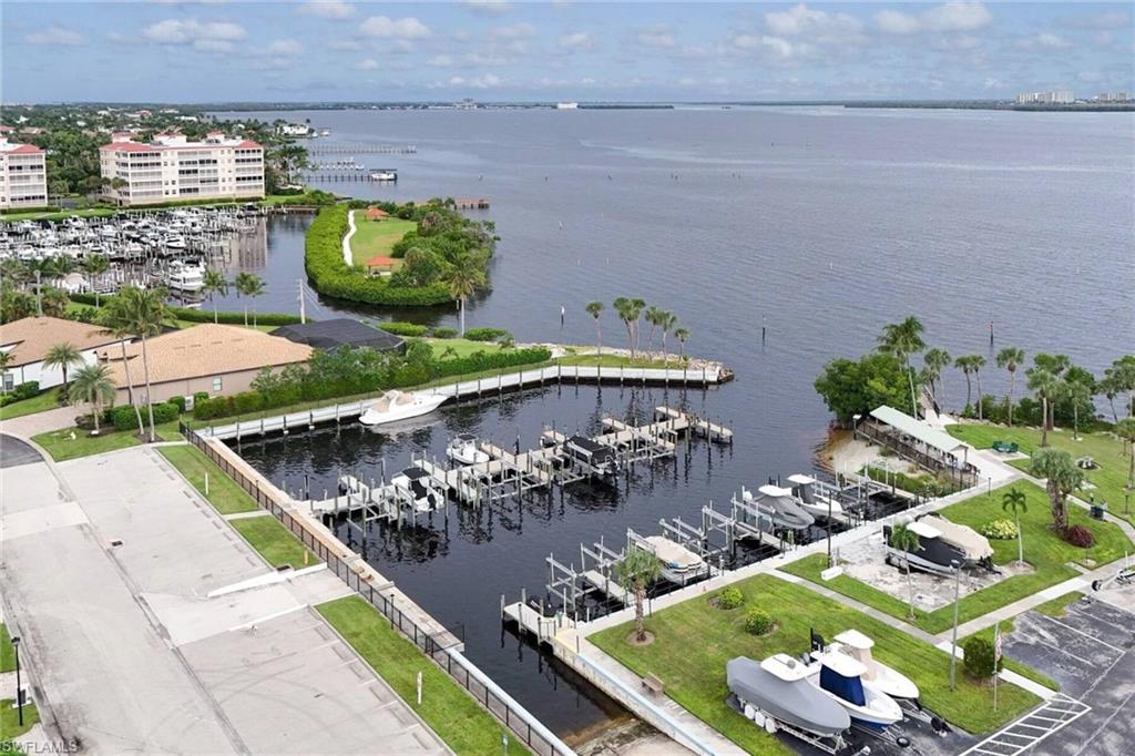 Marina and dry boat storage area. This pic shows current status before new fishing pier being built.