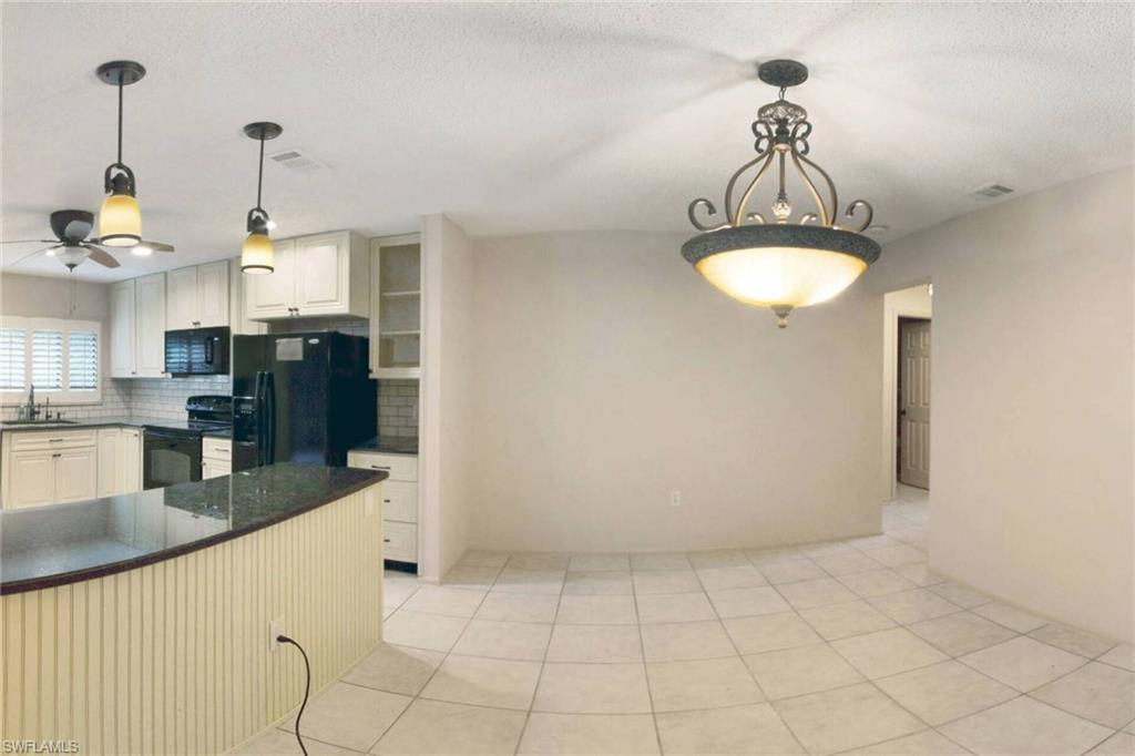 Spacious dining area