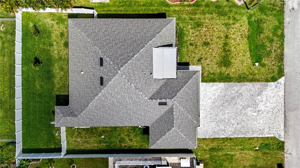 View from above of property