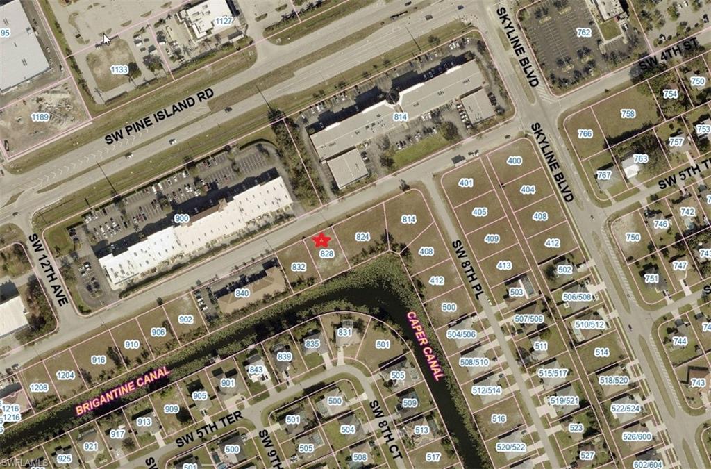 Aerial view of property and surroundings.