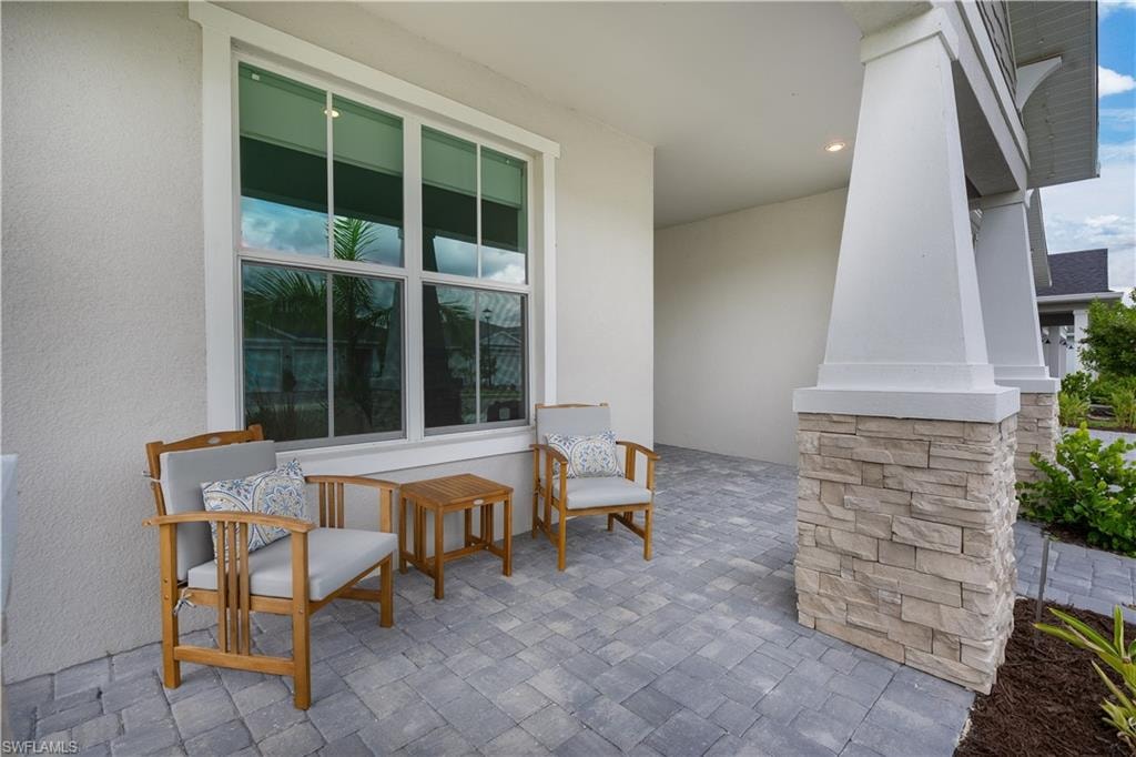 View of patio