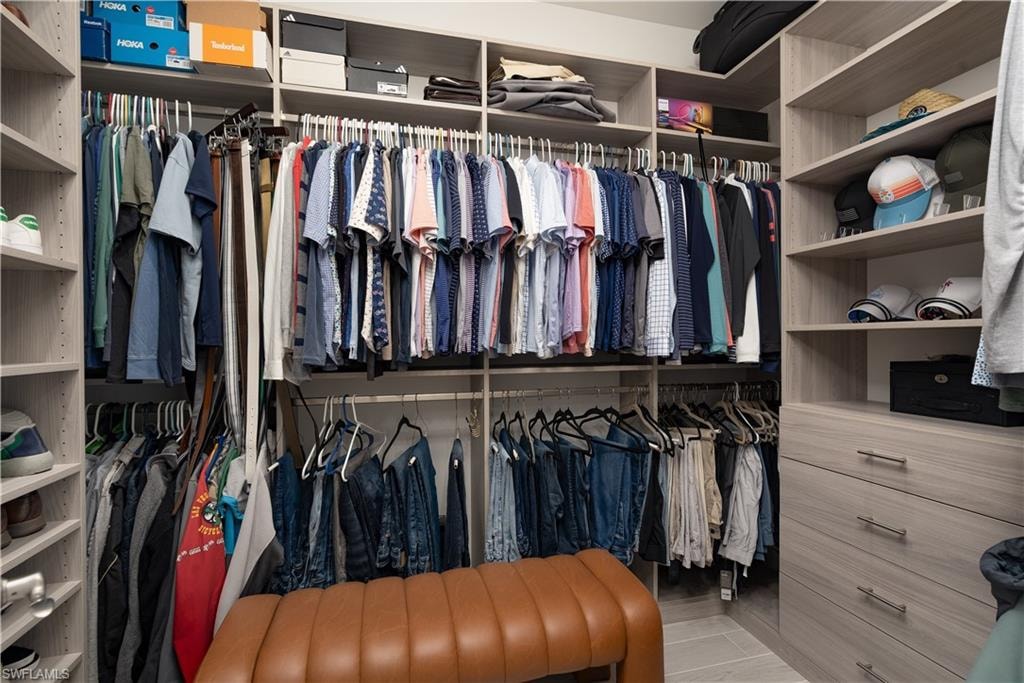 View of spacious closet