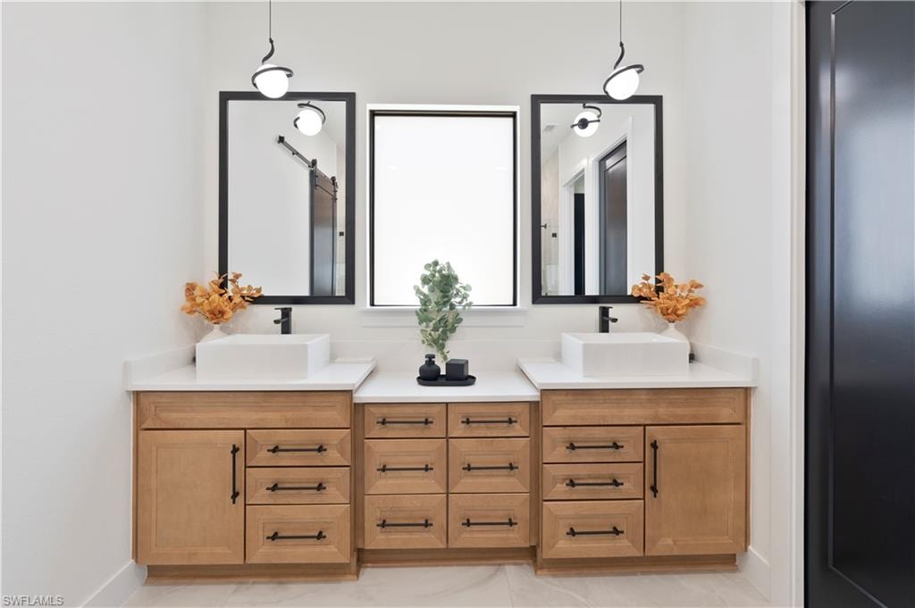 Full bathroom featuring double vanity
