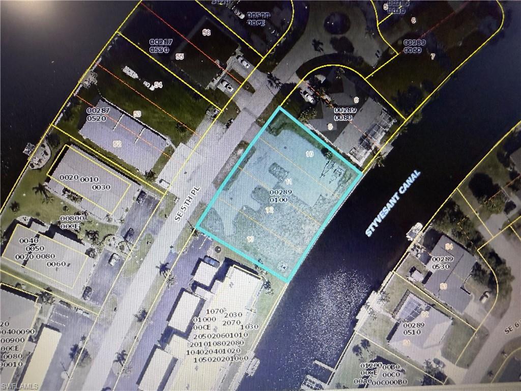 Map of property location with property parcel outlined