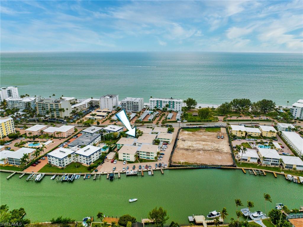 Drone / aerial view of a large body of water