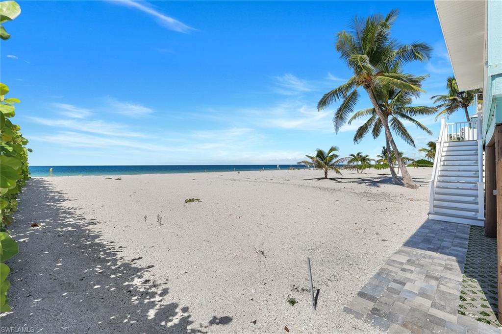 Water view with local beach and stairway