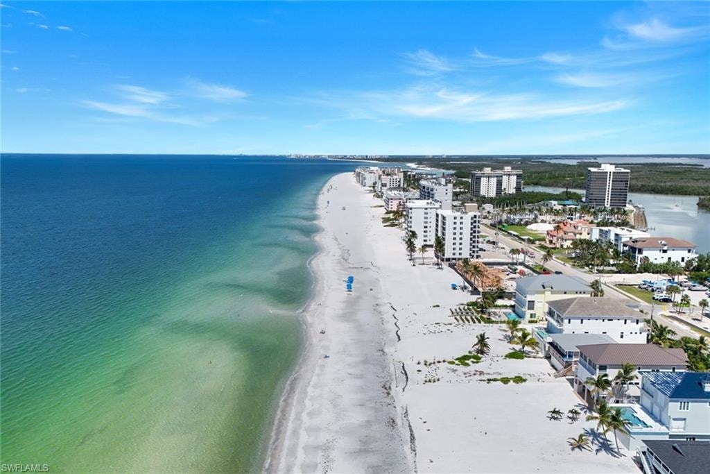 View of urban area featuring expansive coastline