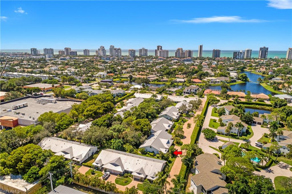 View of urban area featuring a nearby body of water