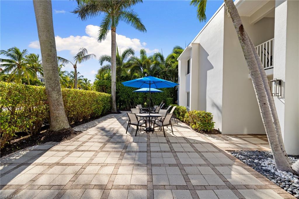 Outdoor shaded patio on 5th