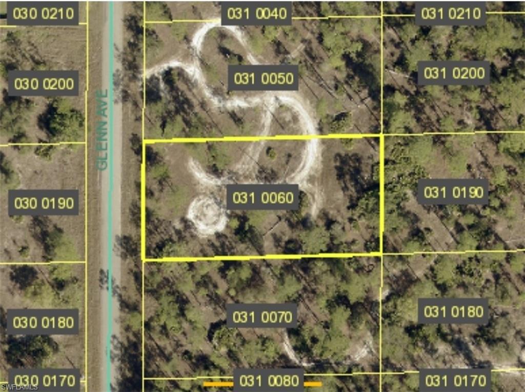 Aerial view of property's location