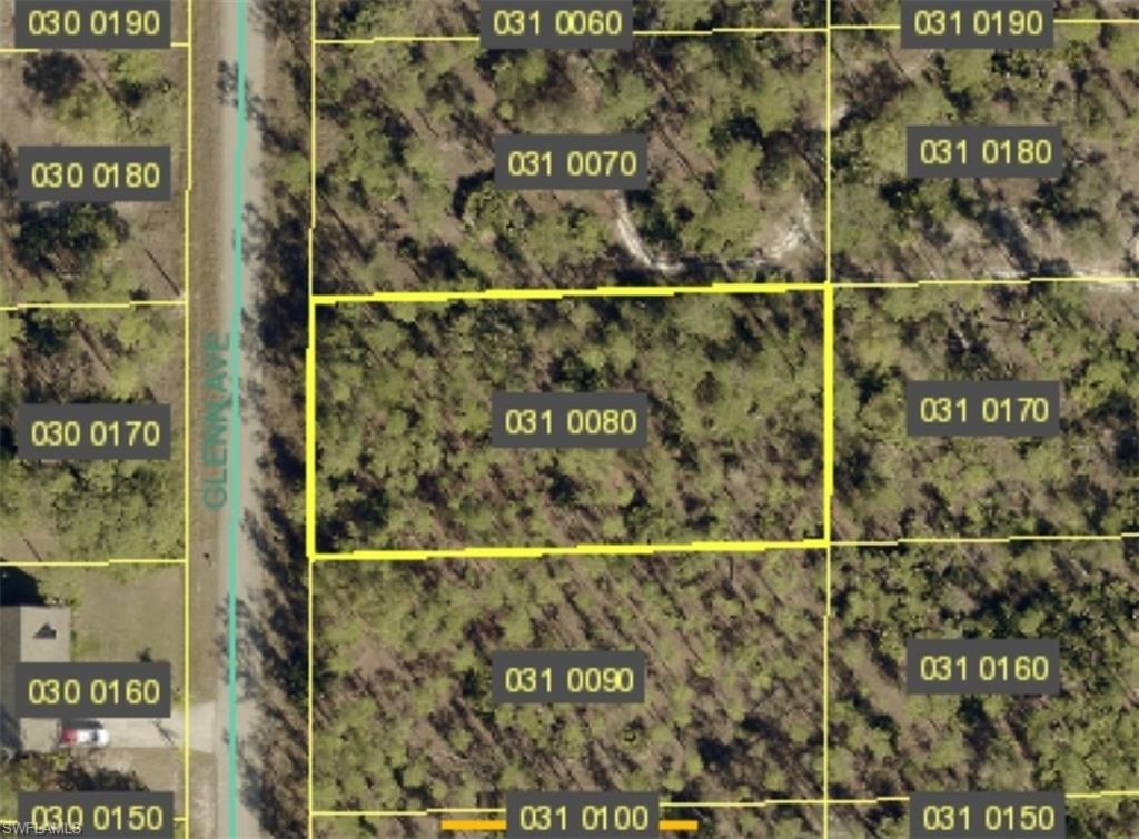 Aerial view of property's location