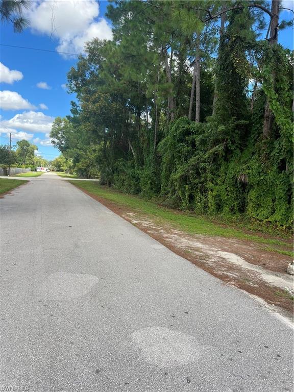 View of asphalt street