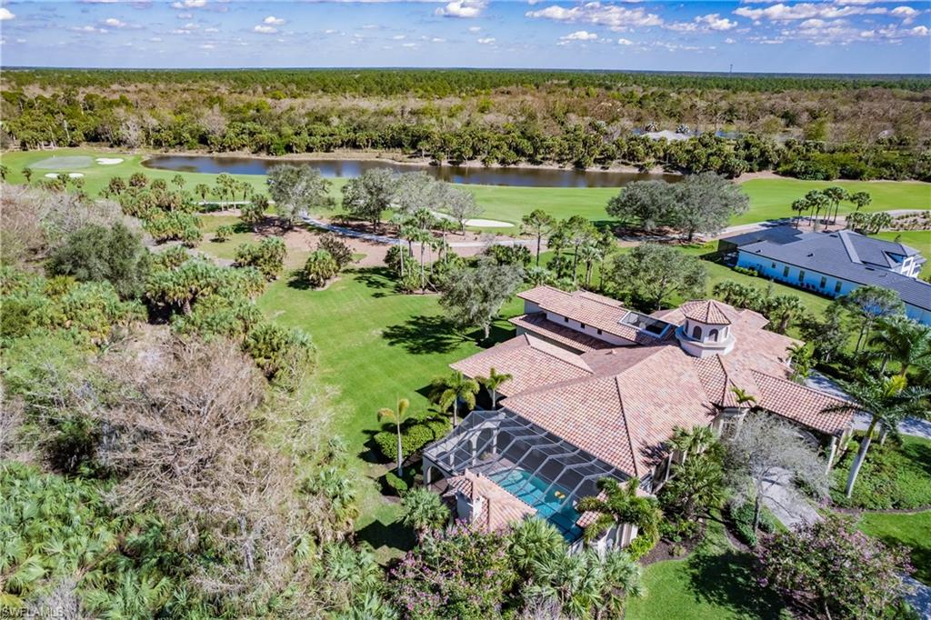 Aerial View-Home, Lake, Golf Course, & Preserve