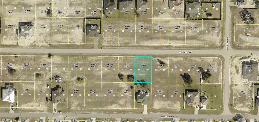 Map / location with property parcel outlined