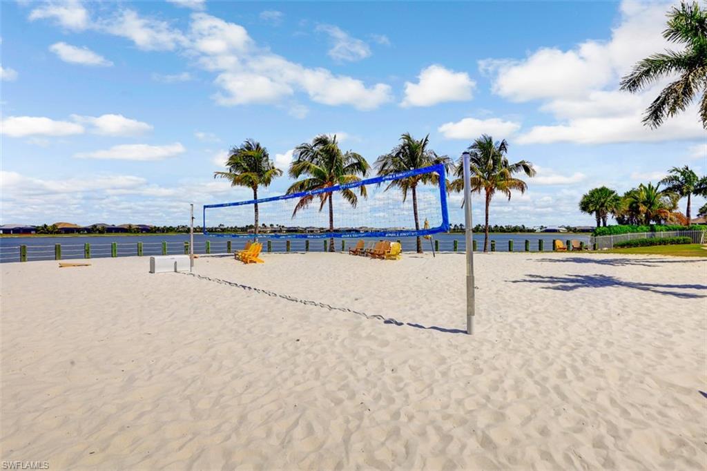 Beach Volleyball and Cornhole games