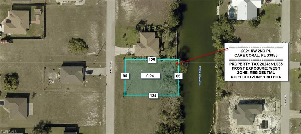 Map / location featuring property parcel outlined
