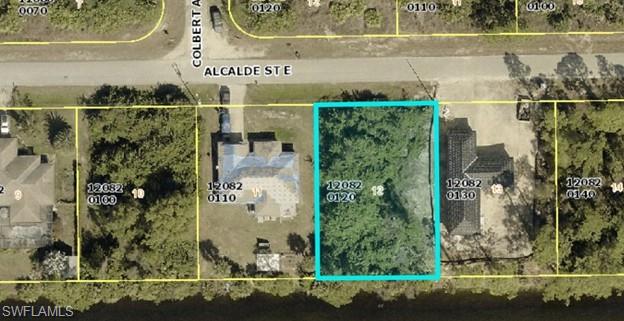 Aerial view of property's location