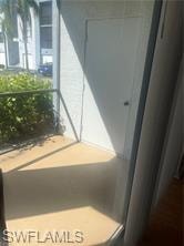View of laundry area