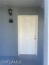 View of exterior entry
