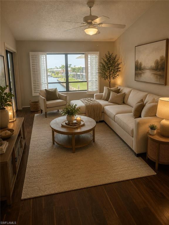 Living room v staged