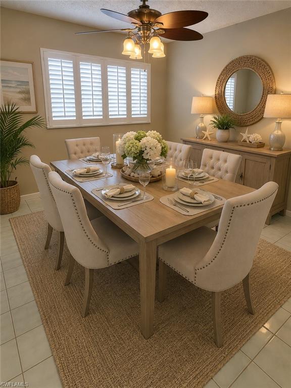 Dining room v staged