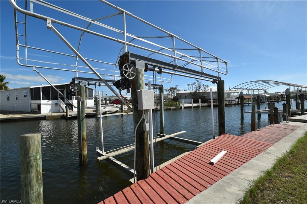 Dock going opposite of back bay down to Main street.  Lot 16 is about halfway down the street on right side.