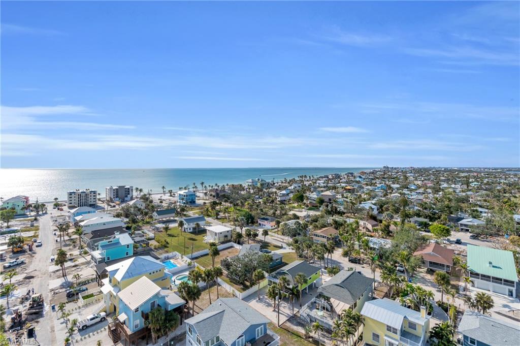 Drone / aerial view with a water view virtually enhanced image